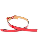 kate spade new york Women's Patent Leather Bow Belt