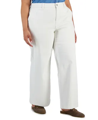 Style & Co Plus Size Wide-Leg High-Rise Jeans, Created for Macy's