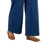 Style & Co Plus Size Wide-Leg High-Rise Jeans, Created for Macy's