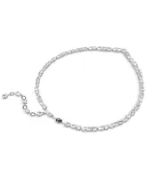 Swarovski Silver-Tone Crystal V-Shape Collar Necklace, 15" + 2-3/4" extender