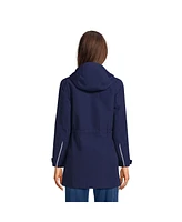 Lands' End Women's Petite Squall Hooded Waterproof Raincoat