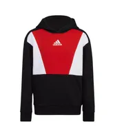 adidas Big Boys Long Sleeve Color Block Hoodie