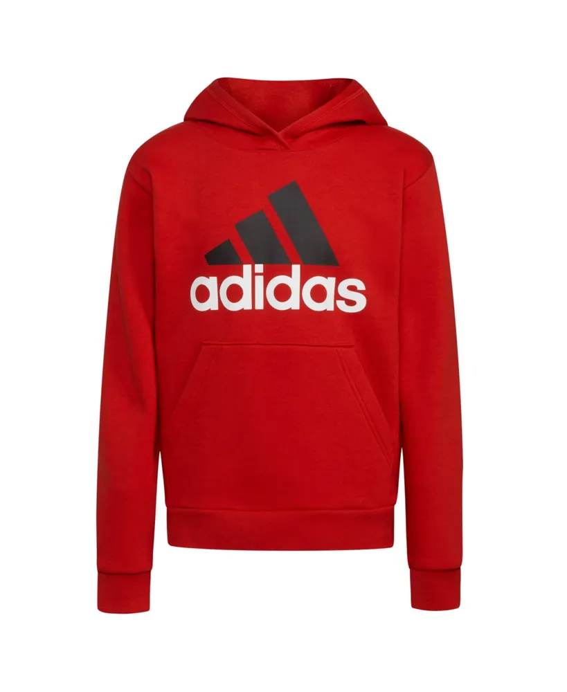 adidas Big Boys Long Sleeved Essential Fleece Hoodie