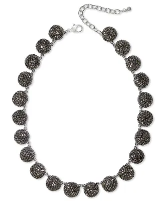 On 34th Pave Fireball All Around Necklace, 16" + 3" extender, Created for Macy's