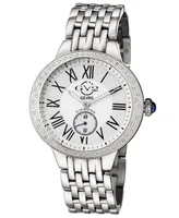 GV2 by Gevril Women's Astor Silver-Tone Stainless Steel Watch 40mm