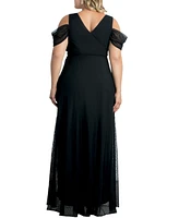 Women's Plus Seraphina Mesh Gown