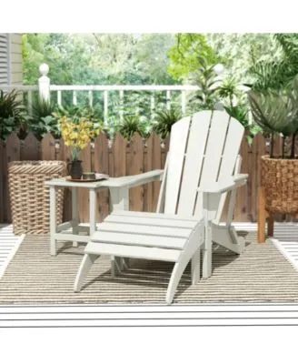 Westintrends Malibu Outdoor Poly Adirondack Collection