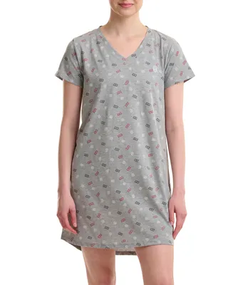 Tommy Hilfiger Women's V-Neck Short-Sleeve Sleepshirt