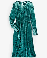 On 34th Women's Crushed Velvet Midi Dress, Created for Macy's