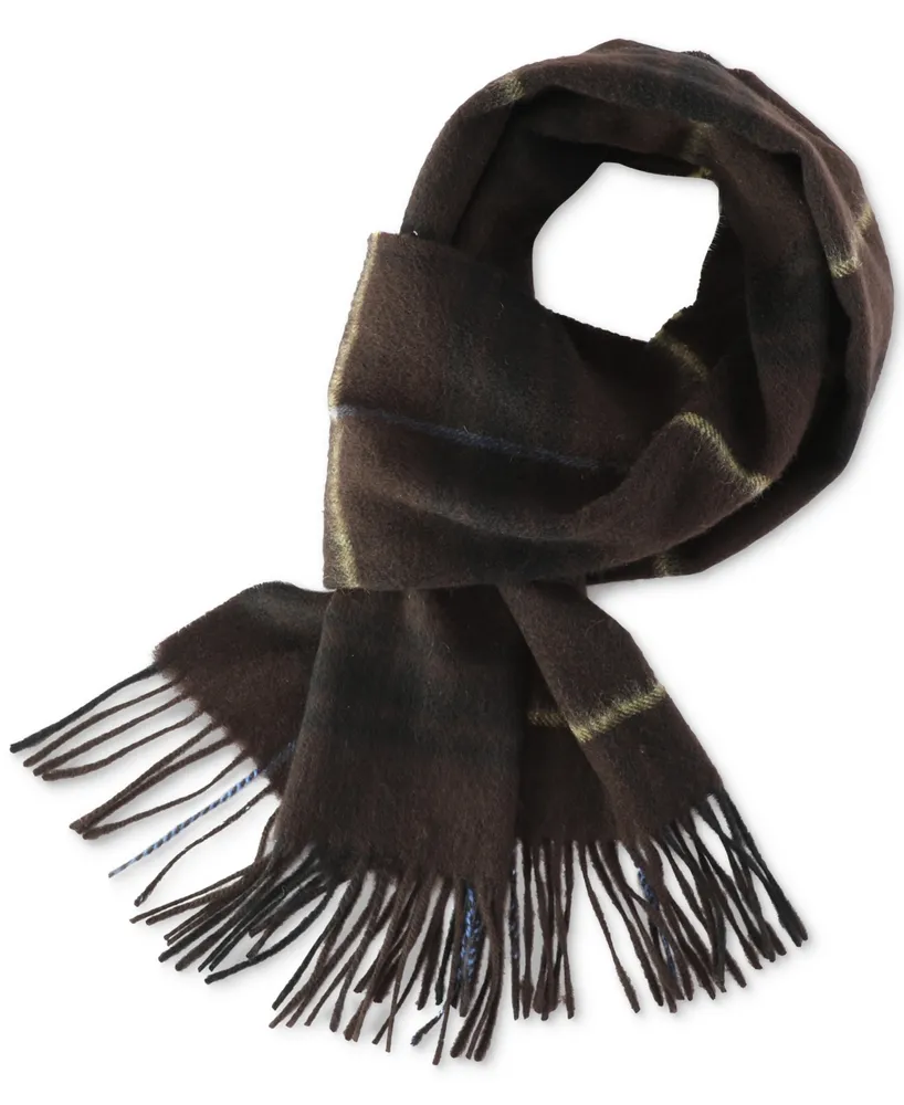Club Room Men's Plaid Cashmere Scarf, Created for Macy's