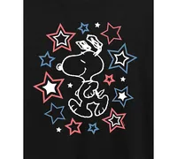 Hybrid Apparel Trendy Plus Peanuts Snoopy Americana Stars Graphic T-Shirt