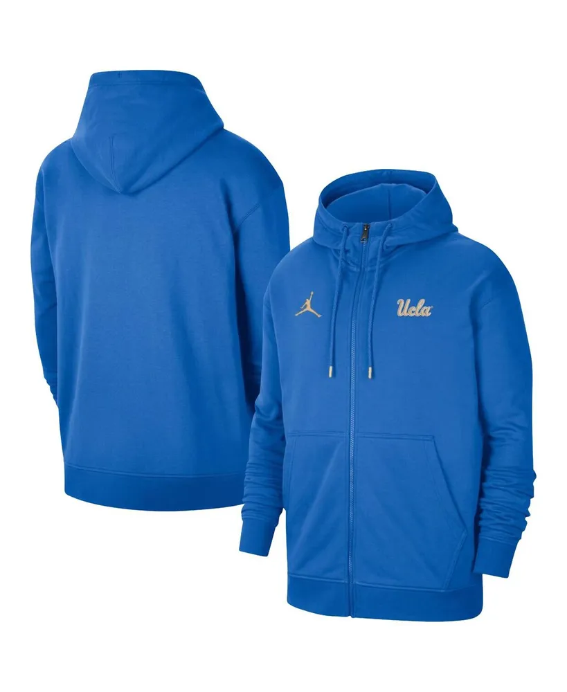 Men's Jordan Blue Ucla Bruins Travel Fleece Full-Zip Hoodie