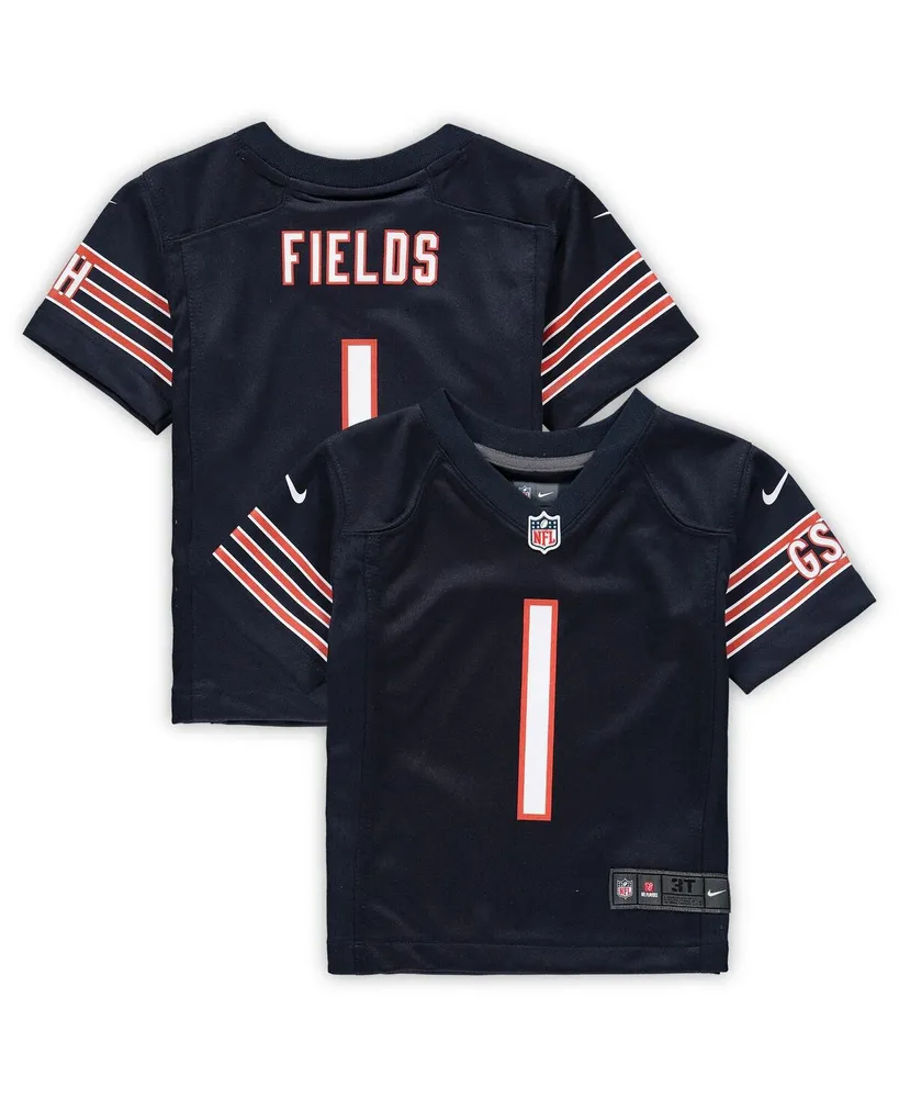 Nike Big Boys Justin Fields Gray Chicago Bears Inverted Game Jersey - Macy's