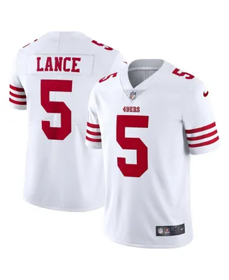 Men's Nike Trey Lance White San Francisco 49ers Vapor Limited Jersey