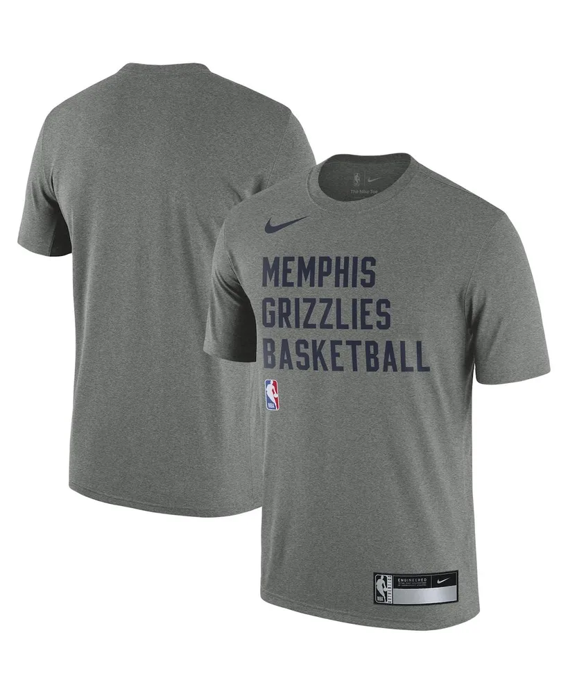 Men's Nike Heather Gray Memphis Grizzlies 2023/24 Sideline Legend Performance Practice T-shirt