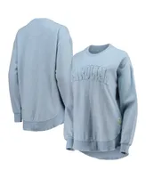 Women's Pressbox Carolina Blue North Tar Heels Ponchoville Pullover Sweatshirt