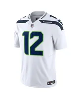 Men's Nike 12th Fan White Seattle Seahawks Vapor F.u.s.e. Limited Jersey