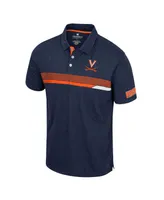 Men's Colosseum Navy Virginia Cavaliers No Problemo Polo Shirt