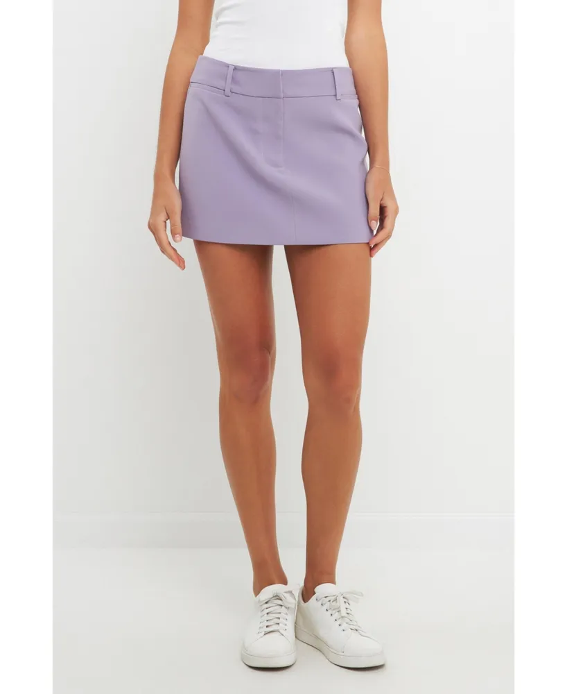 English Factory Women's Low Rise Mini Skirt