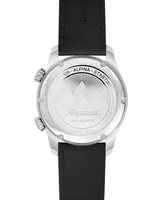 Alpina Men's Swiss Startimer Pilot Black Leather Strap Watch 41mm