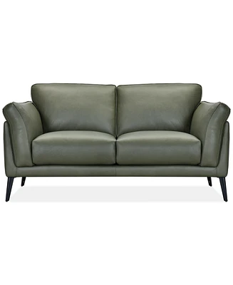 Keery 70" Leather Loveseat, Created for Macy's