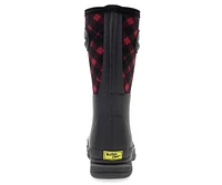 Western Chief Womens Buffalo Check Neoprene Mid Cold Weather Boot