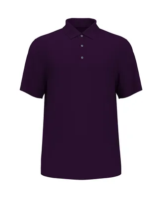 Pga Tour Big Boys Airflux Solid Mesh Short Sleeves Golf Polo Shirt