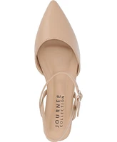 Journee Collection Women's Martine Strappy Pointed Toe Flats