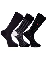 Love Sock Company Men's Vegas Bundle Luxury Mid-Calf Dress Socks with Seamless Toe Design, Pack of 3