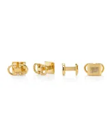 Ox & Bull Trading Co. Men's Horse Bit Stainless Steel Cufflinks and Stud Set