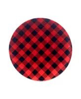 Certified International Buffalo Plaid 11" Set of 6 Salad Plate