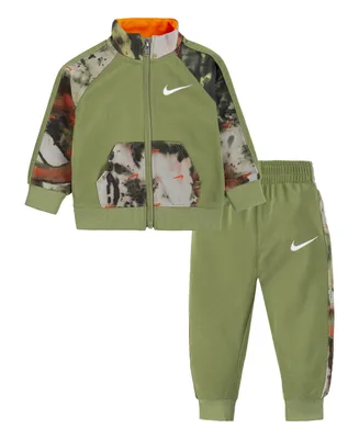Nike Baby Boys All-Over Print Jacket and Pants Tricot Set