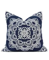 Millihome Padma Embroidery Decorative Pillow, 20" x