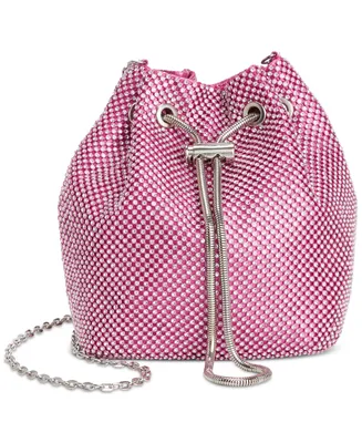 I.n.c. International Concepts Mini Drawstring Diamond Mesh Bucket Bag, Created for Macy's