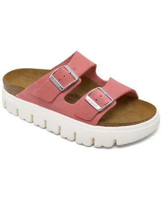 Papillio by Birkenstock Women's Arizona Chunky Suede Leather Platform Sandals from Finish Line
