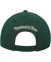 Men's Mitchell & Ness Hunter Green, Tan Milwaukee Bucks Mvp Team Two-Tone 2.0 Stretch-Snapback Hat