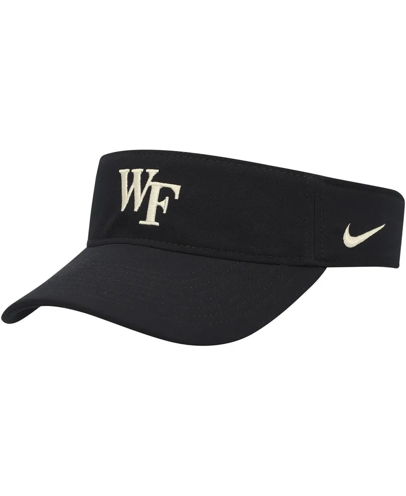 Men's Nike Wake Forest Demon Deacons Black Sideline Performance Visor