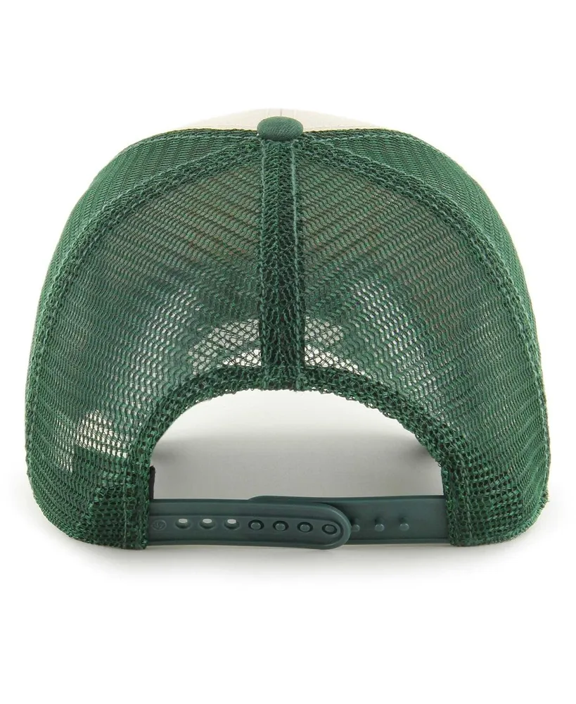 Men's '47 Brand Cream Green Bay Packers Breakout Mvp Trucker Adjustable Hat