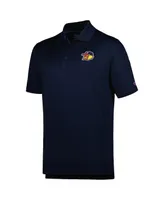 Men's Champion Navy Toledo Mud Hens Textured Solid Polo Shirt