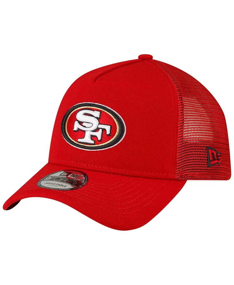 New Era Men's San Francisco 49ers Tear Team Color 9Fifty Adjustable Trucker  Hat