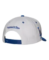 Men's Mitchell & Ness White Los Angeles Dodgers Cooperstown Collection Pro Crown Snapback Hat