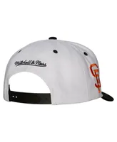 Men's Mitchell & Ness White San Francisco Giants Cooperstown Collection Pro Crown Snapback Hat