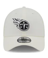 Men's New Era Cream Tennessee Titans Chrome Collection 39THIRTY Flex Hat