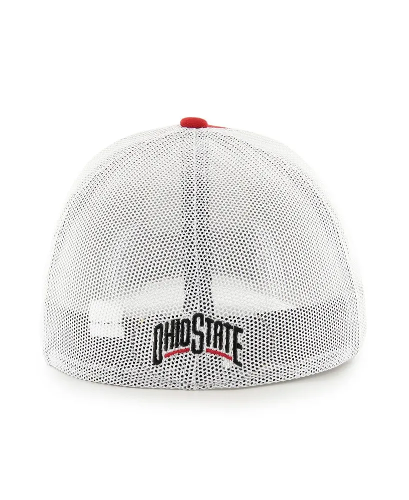 Men's '47 Brand Scarlet Ohio State Buckeyes Unveil Trophy Flex Hat