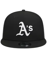 Men's New Era Black Oakland Athletics Trucker 9FIFTY Snapback Hat