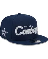 Men's New Era Navy Dallas Cowboys Main Script 9FIFTY Snapback Hat