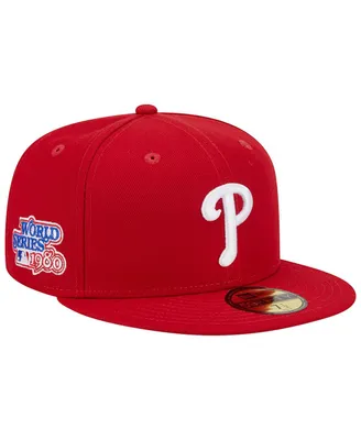 Men's New Era Red Philadelphia Phillies 1980 World Series Team Color 59FIFTY Fitted Hat