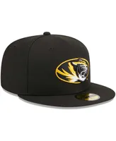 Men's New Era Black Missouri Tigers Evergreen 59FIFTY Fitted Hat