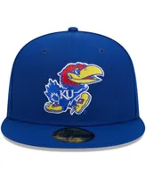 Men's New Era Royal Kansas Jayhawks Evergreen 59FIFTY Fitted Hat