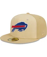 Men's New Era Khaki Buffalo Bills Raffia Front 59FIFTY Fitted Hat